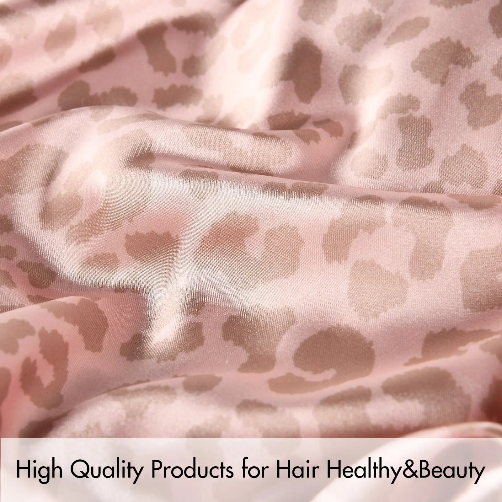 Double Layer Satin Bonnet with Tie Band| Leopard YANIBEST