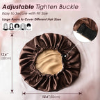 Elastic Double Layer Butter Satin Bonnet YANIBEST