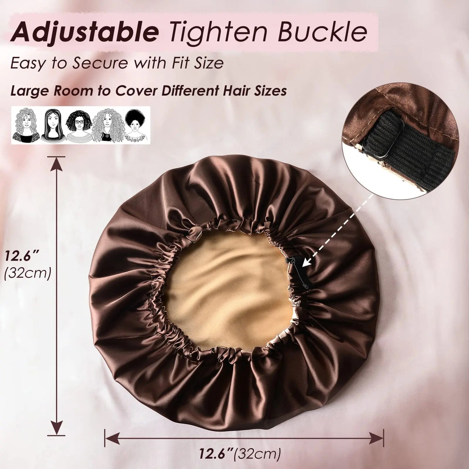 Elastic Double Layer Butter Satin Bonnet YANIBEST