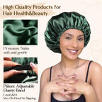 Elastic Double Layer Butter Satin Bonnet YANIBEST