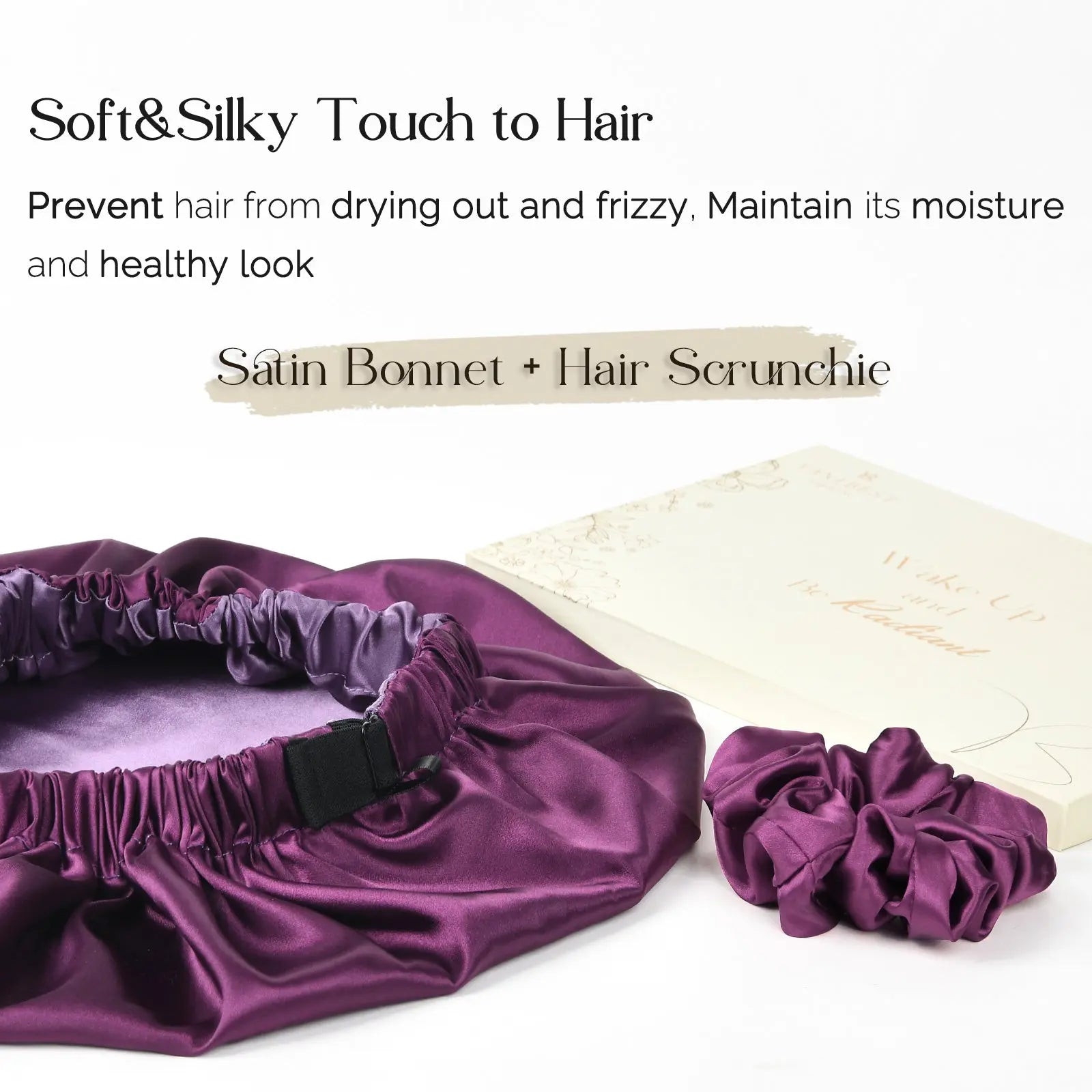 Elastic Double Layer Butter Satin Bonnet YANIBEST