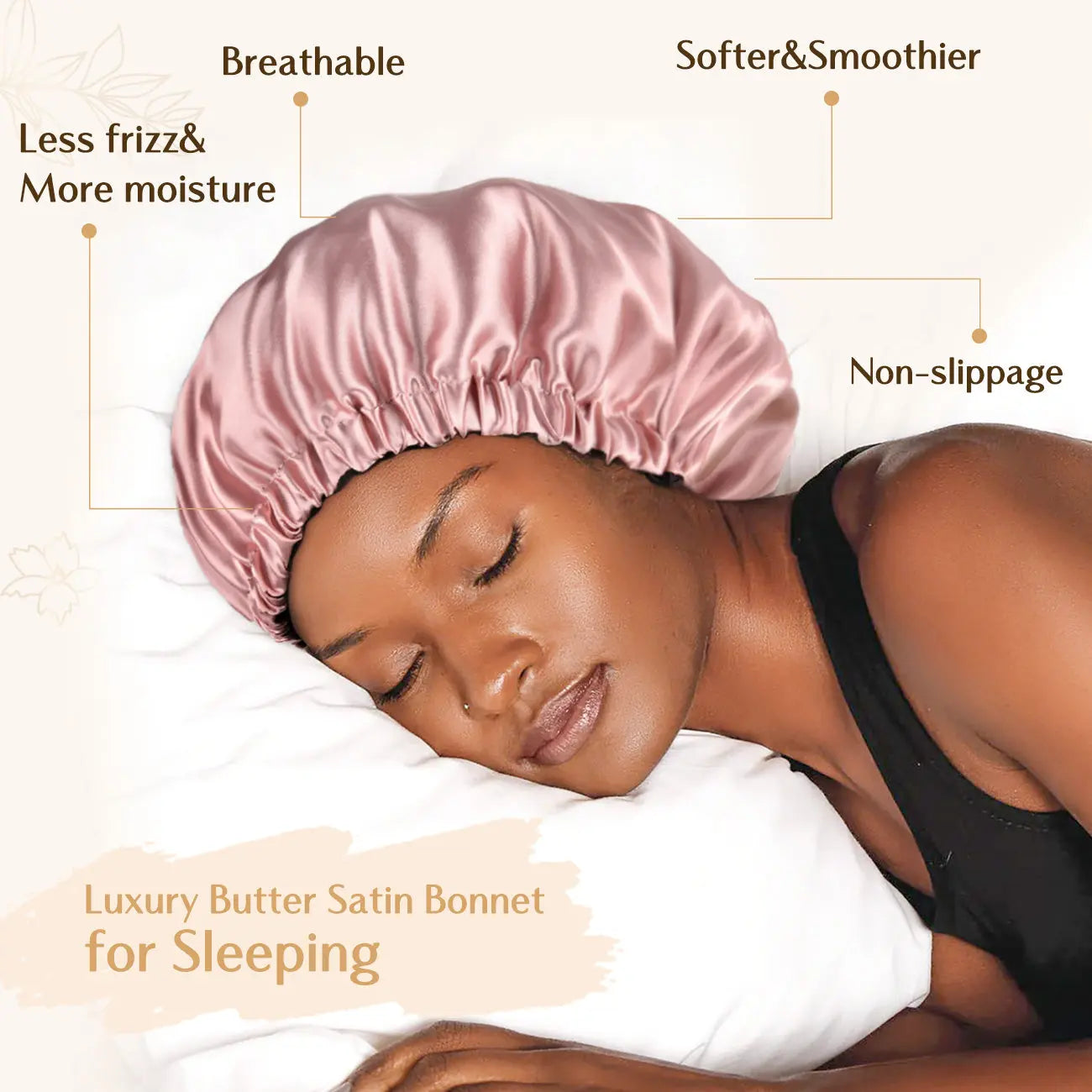 Elastic Double Layer Butter-Satin™ Bonnet YANIBEST