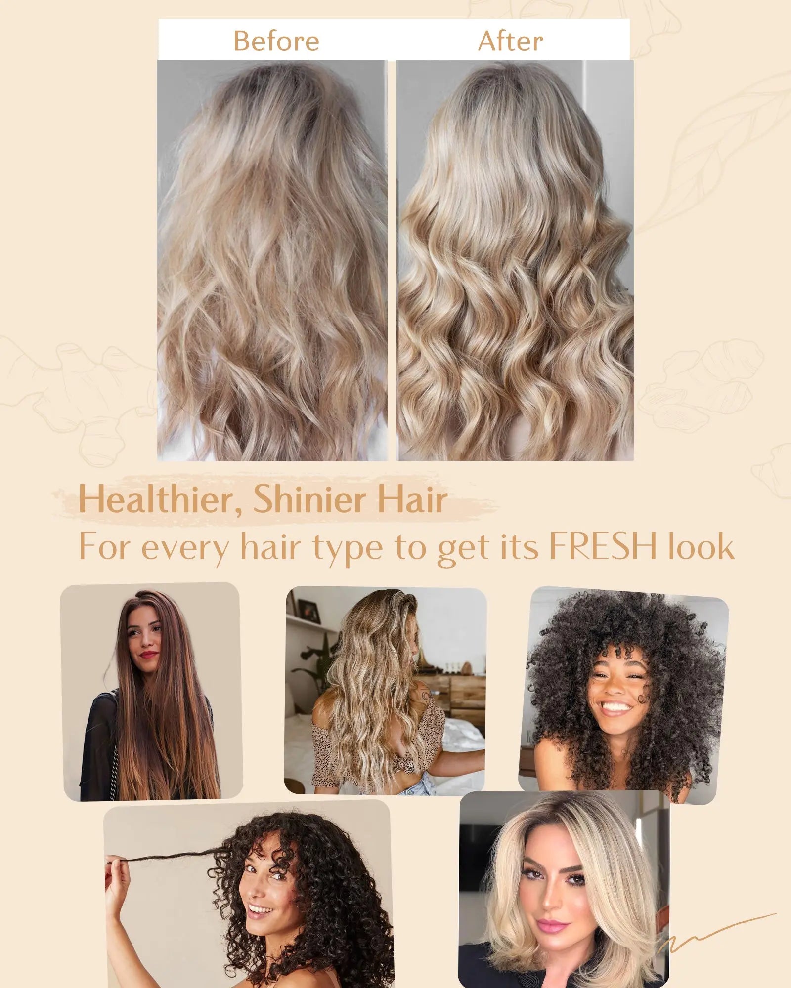 Ginger Nourishig Scalp Hair Conditioner - YANIBEST