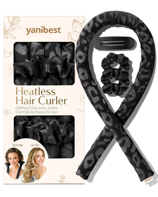 Heatless Hair Curler | Leopard Jacquard YANIBEST 20.99