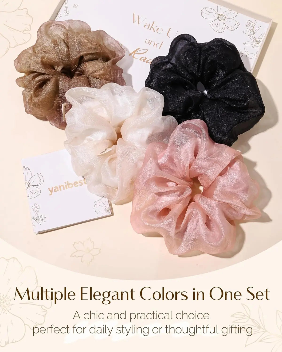 Jumbo Cloud Hair Scrunchie 4 in 1 YANIBEST