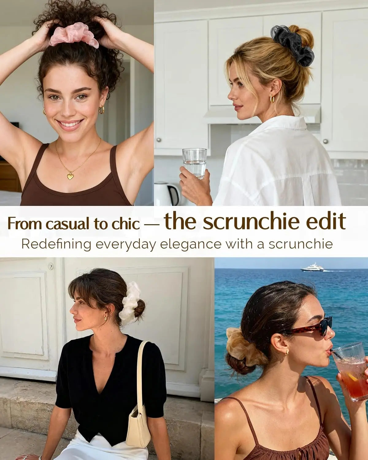 Jumbo Cloud Hair Scrunchie 4 in 1 YANIBEST