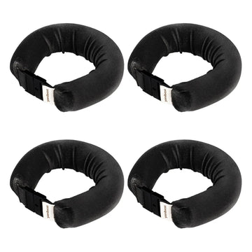 Jumbo Velvet Heatless Flexi Hair Rollers 4 in 1 Set - Black