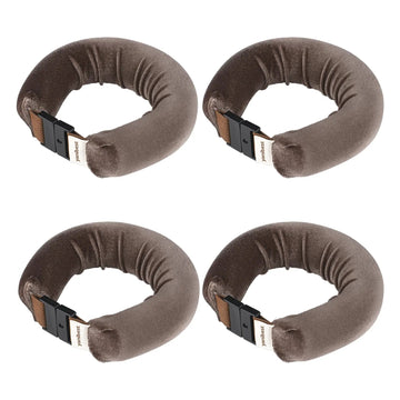 Jumbo Velvet Heatless Flexi Hair Rollers 4 in 1 Set - Chocolate