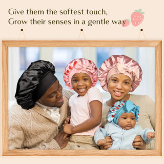 Kids Dream Cloud Satin Bonnet-Pink/Blue - YANIBEST