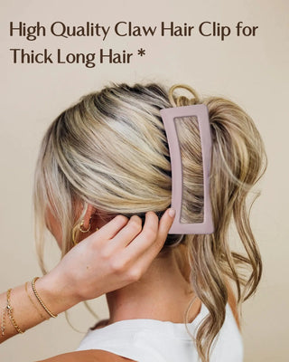 Large Rectangular Hair Claw Clips - YANIBEST