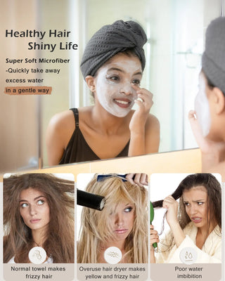 Mircrofiber Hair Towel Turban YANIBEST