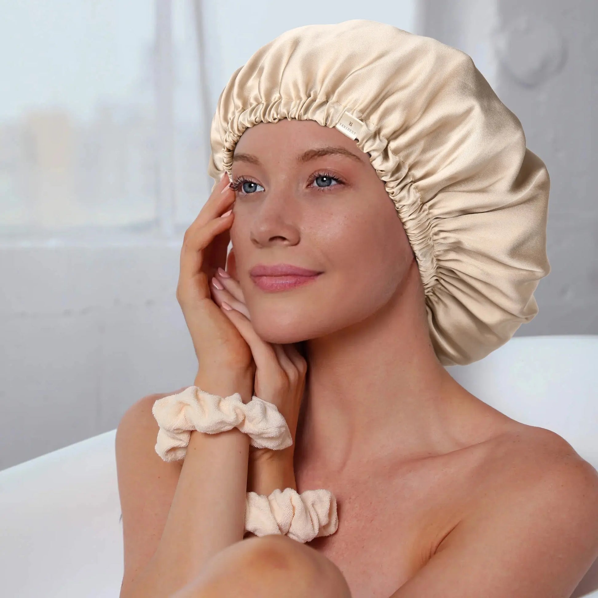 Mulberry Silk Bonnet Adjustable Elastic YANIBEST