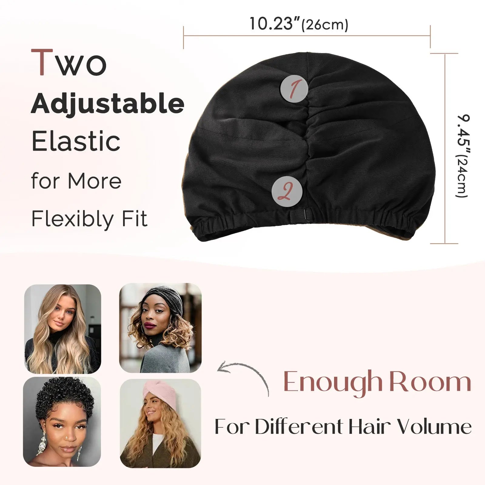 Satin Lined Knotted Turban| Black - YANIBEST