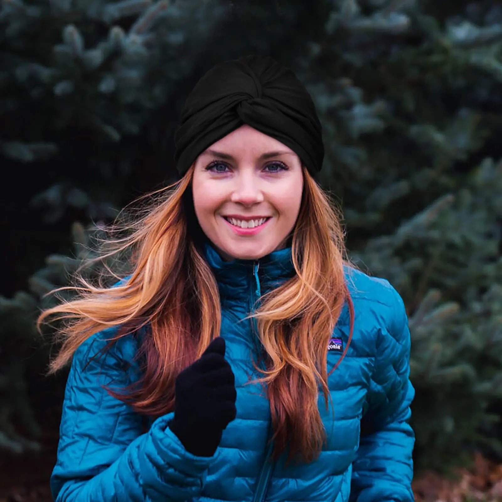 Satin Lined Knotted Turban| Black - YANIBEST