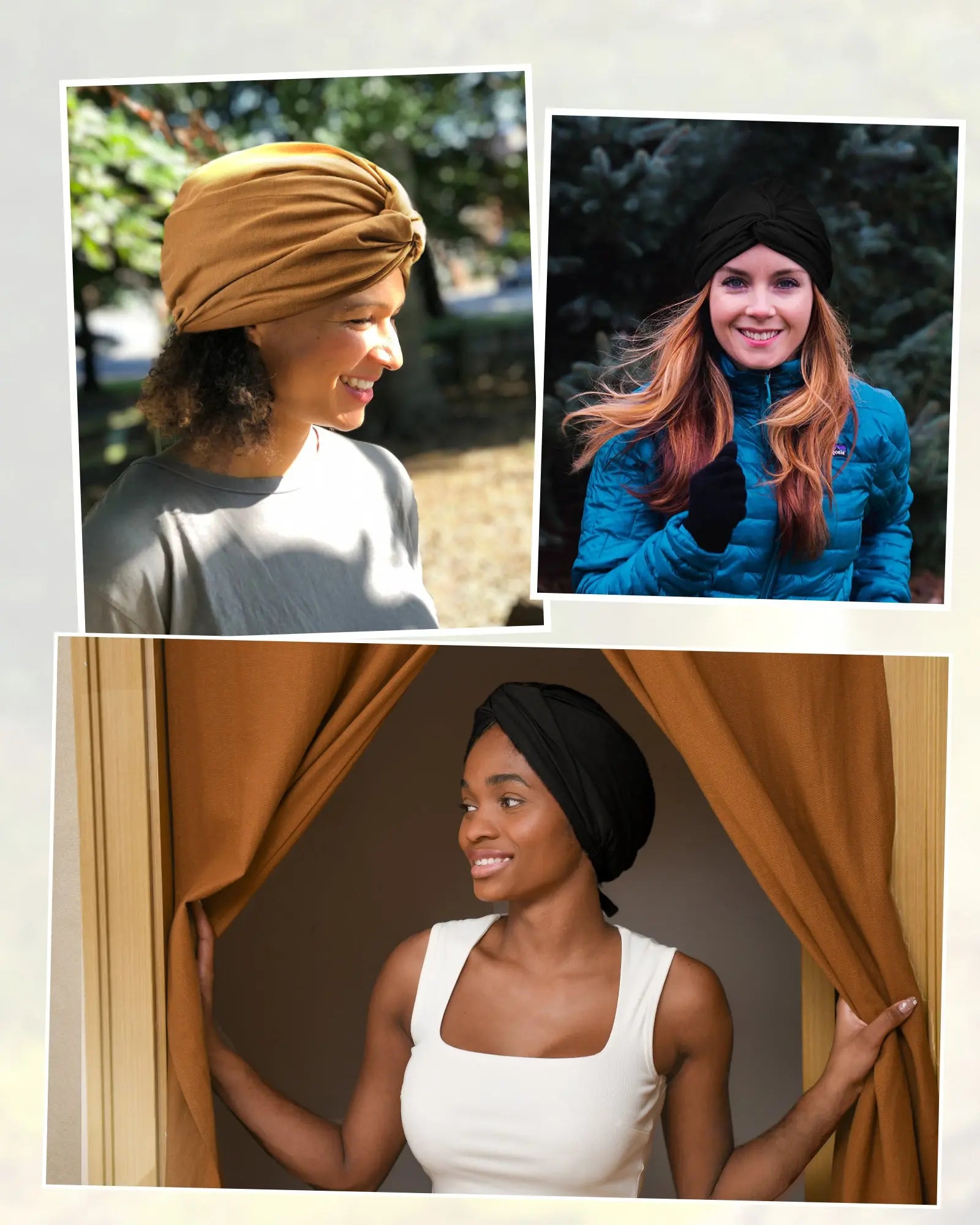 Satin Lined Knotted Turban| Black - YANIBEST