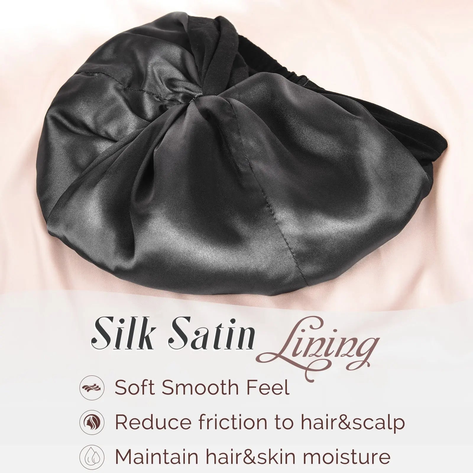 Satin Lined Knotted Turban| Olive Green - YANIBEST