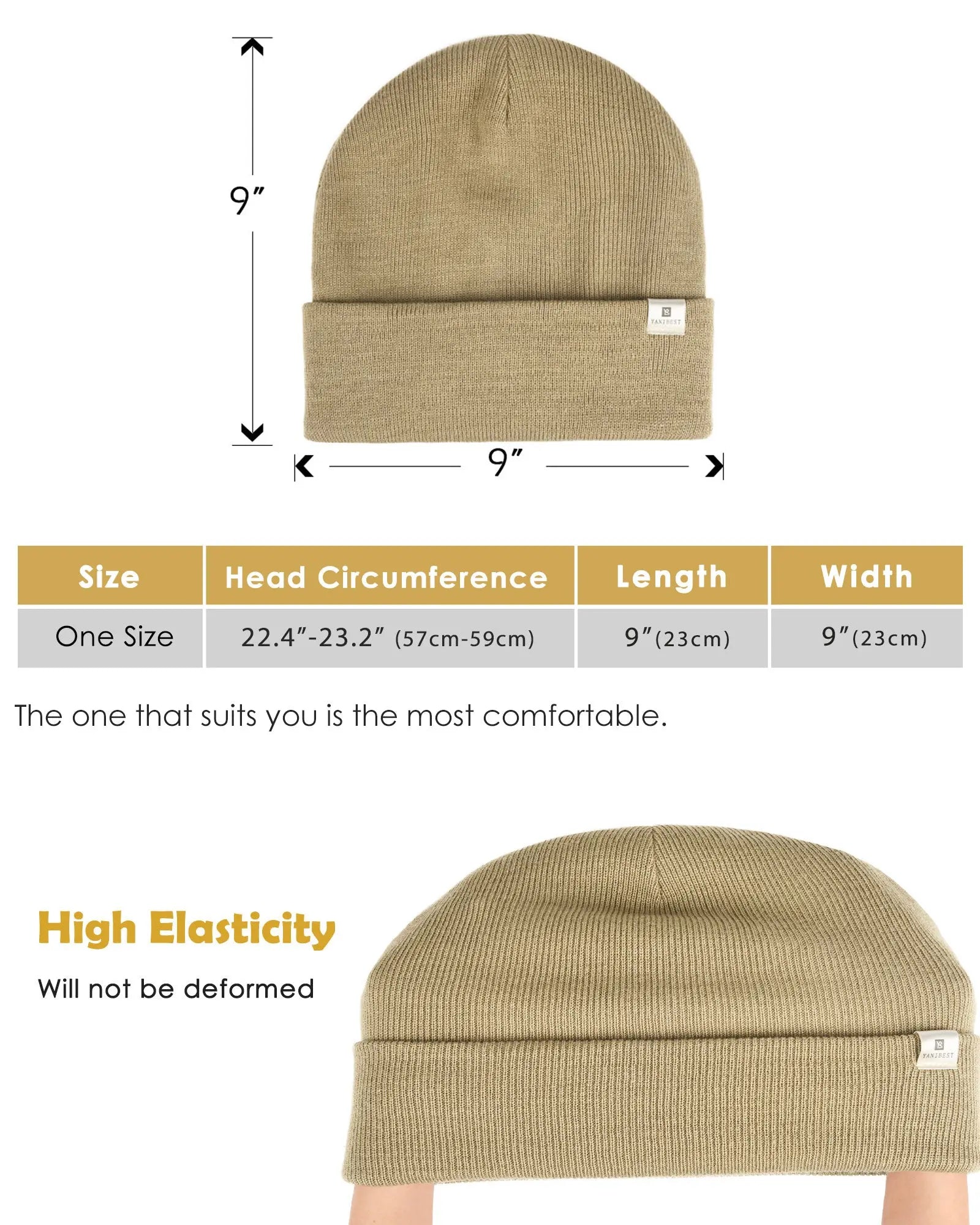 Satin Lined Winter Beanie Hat| Treegreen - YANIBEST