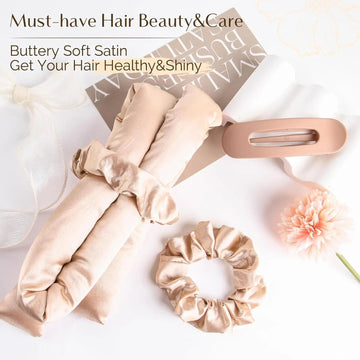 Silky Heatless Hair Curler Rods - Champagne