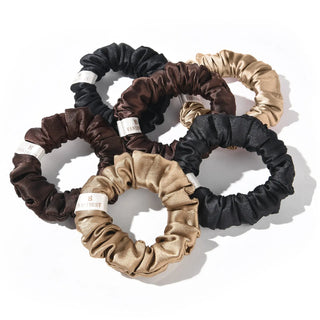 Skinny Satin Hair Scrunchies| Brownnie - YANIBEST