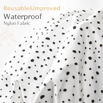 Bow Tie Waterproof Shower Cap - Black Dots