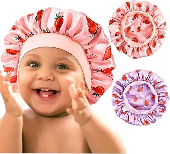 Super Baby Double Layer Butter Satin Bonnet 2 in 1 Set YANIBEST 33.99