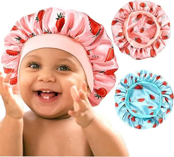 Super Baby Double Layer Butter Satin Bonnet 2 in 1 Set YANIBEST 33.99