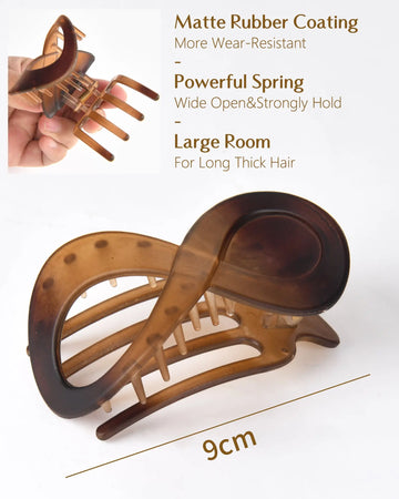 Twist French Concord Flat Hair Clips
