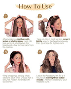 Velvet Heatless Hair Curler Band - Blush Pink YANIBEST