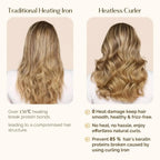 Velvet Heatless Hair Curler Band - Blush Pink YANIBEST