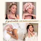 Velvet Heatless Hair Curler Band - Blush Pink YANIBEST