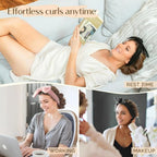 Velvet Heatless Hair Curler Band - Blush Pink YANIBEST