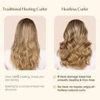 Velvet Heatless Hair Curler Rods - Blush Pink YANIBEST