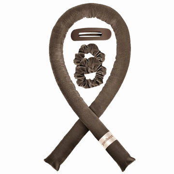 Velvet Heatless Hair Curler Rods - Chocolate