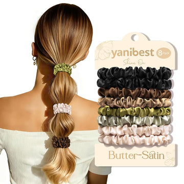 Butter Satin Scrunchie 8 in 1 - Green