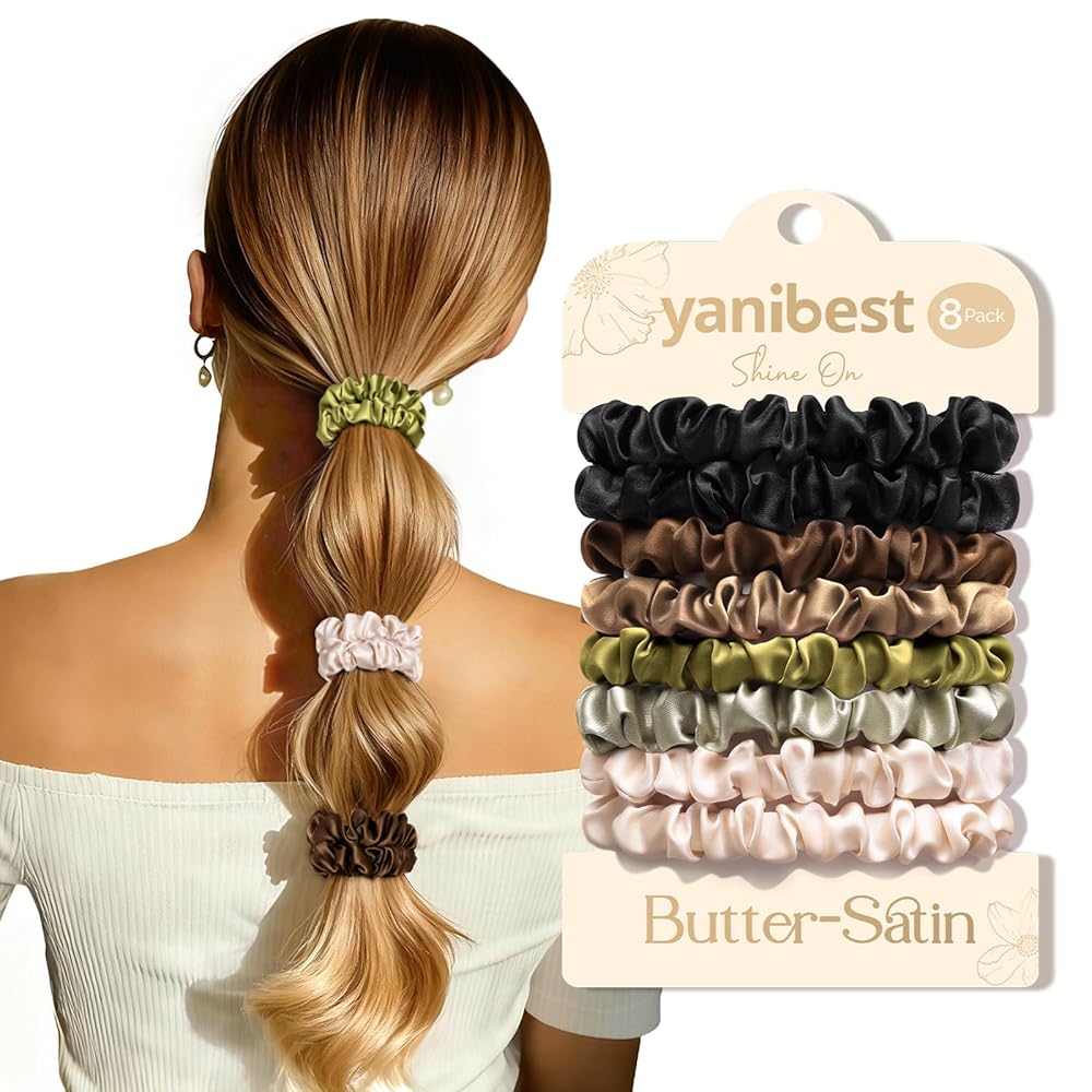 Butter Satin Scrunchie 8 in 1 - Green