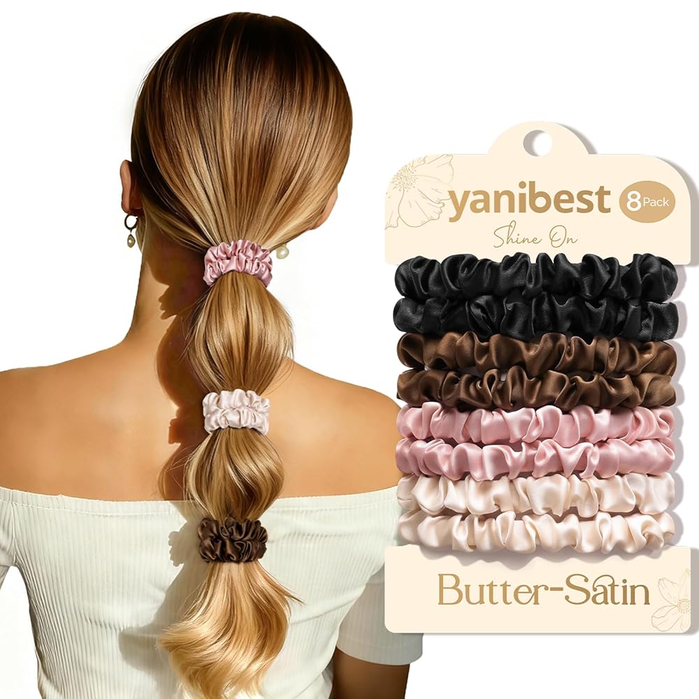 Butter Satin Scrunchie 8 in 1 - Pink