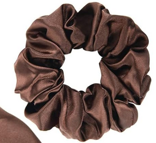Satin Scrunchie | Coffee Brown
