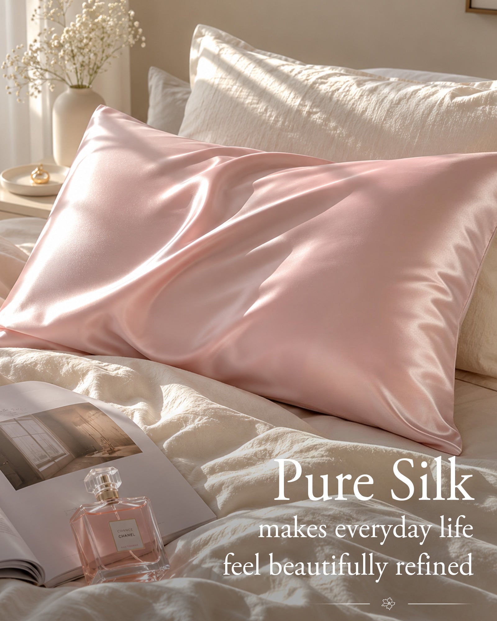 Mulberry Silk 22 MOMME Luxury Pillowcase | Rose Pink