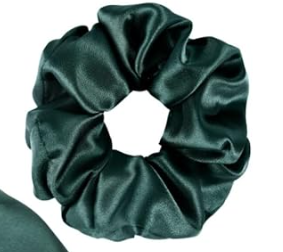 Satin Scrunchie | Olive Green