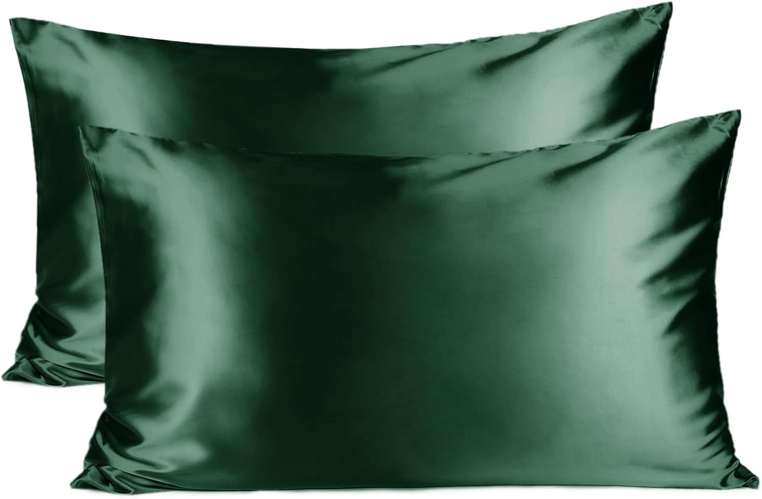 Butter Satin Pillowcases 2 Pack Set| Olive Green