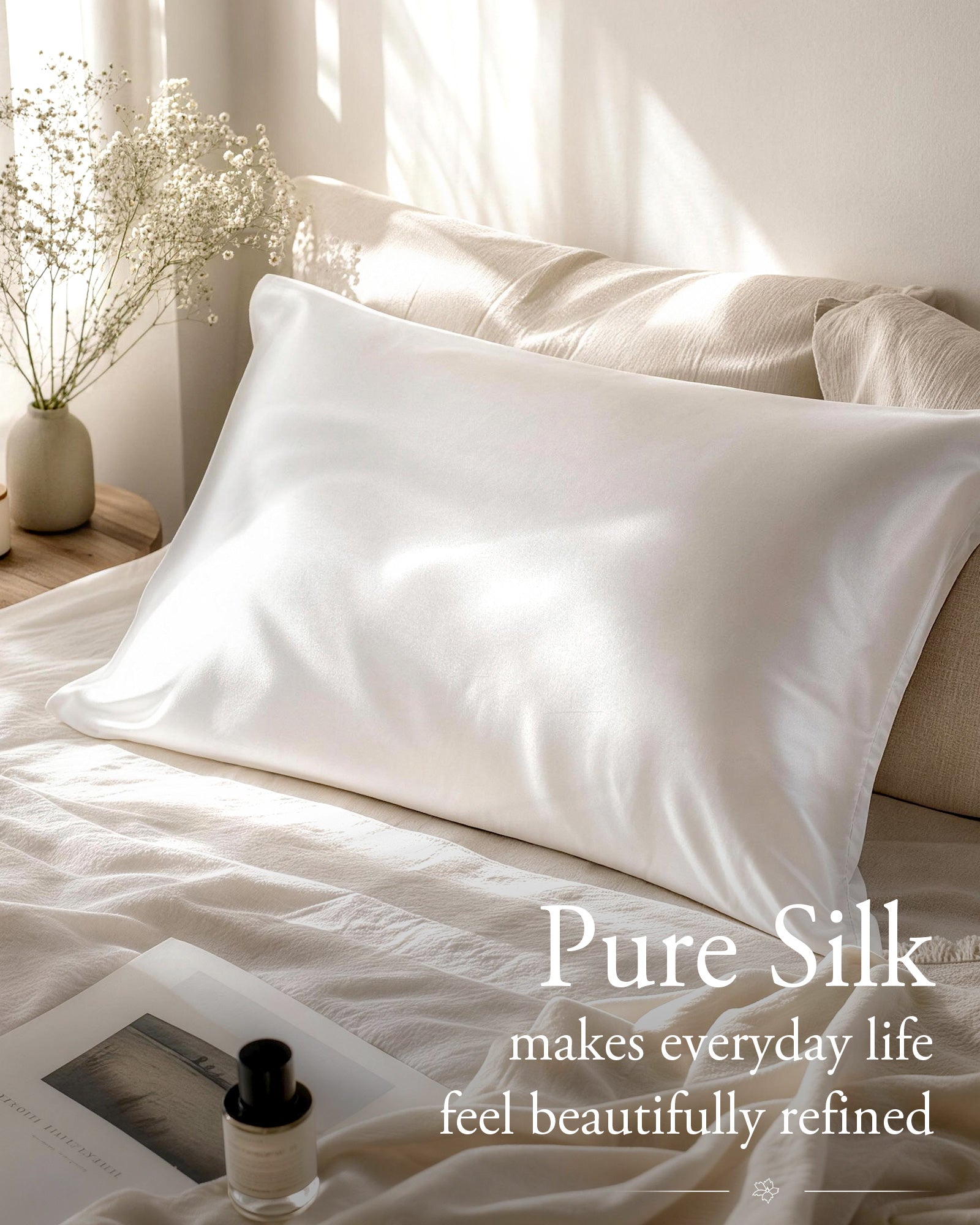 Mulberry Silk 22MOMME Luxury Pillowcase | Silver Gray