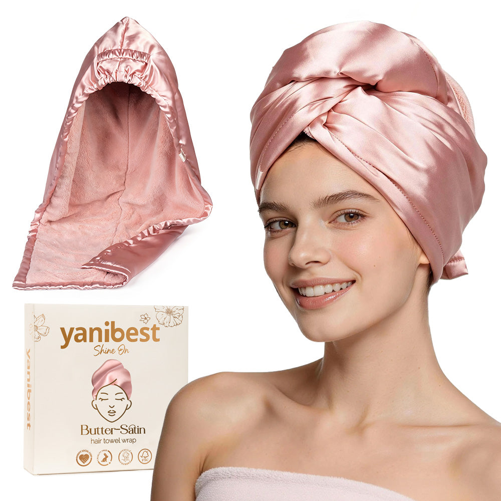 Microfiber Hair Towel - Pink