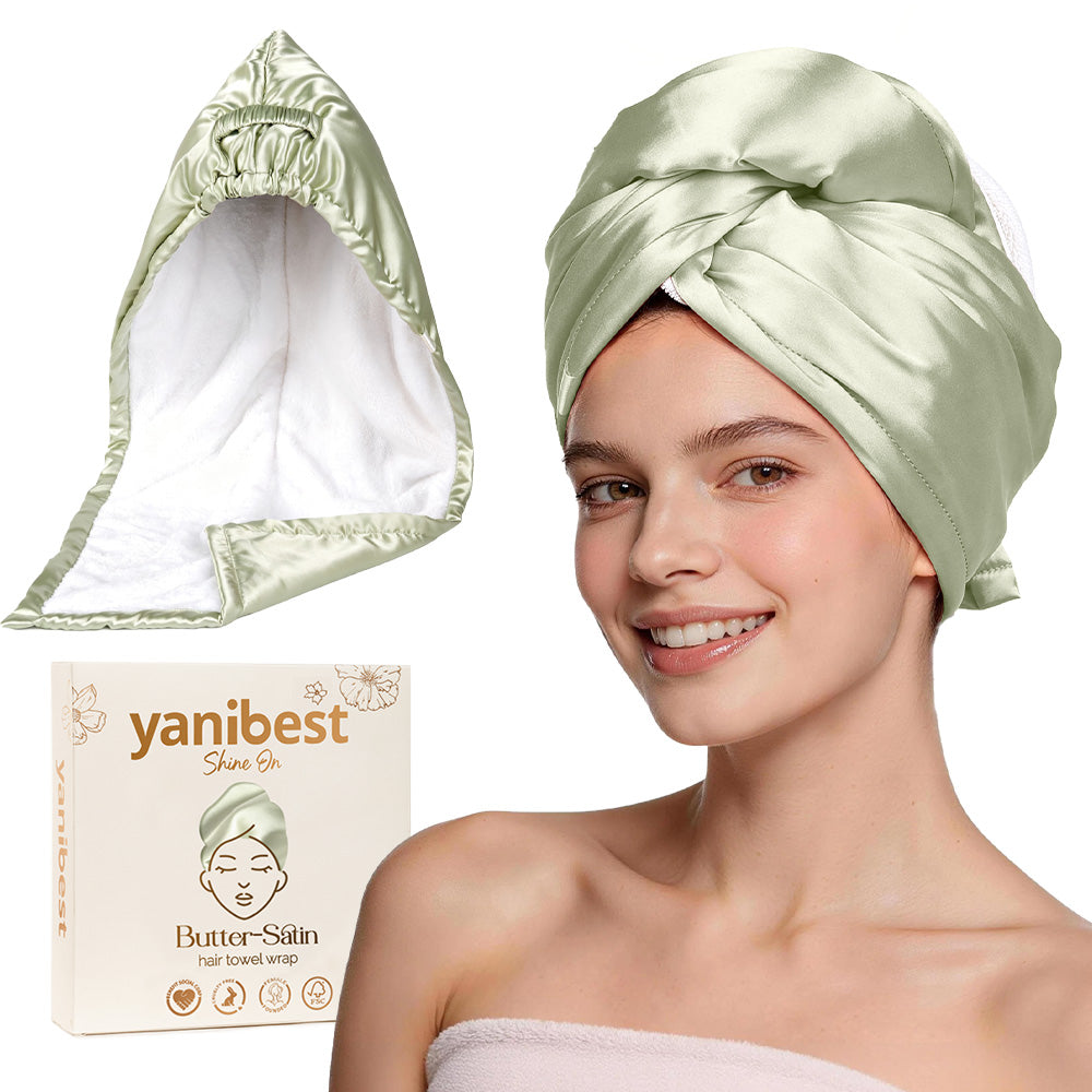 Microfiber Hair Towel - Green