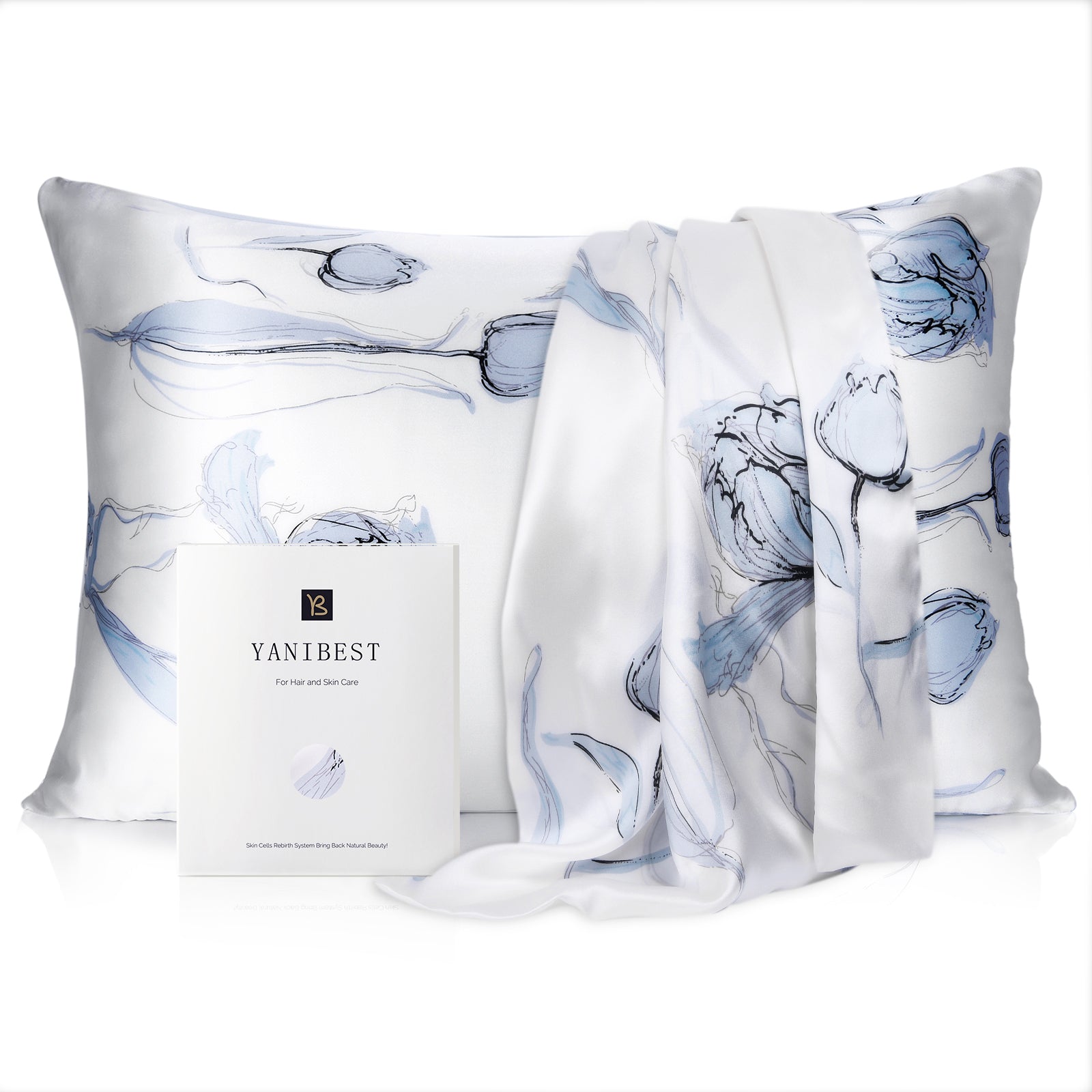 22 Momme Silk Luxury Pillowcase | aquatic plant
