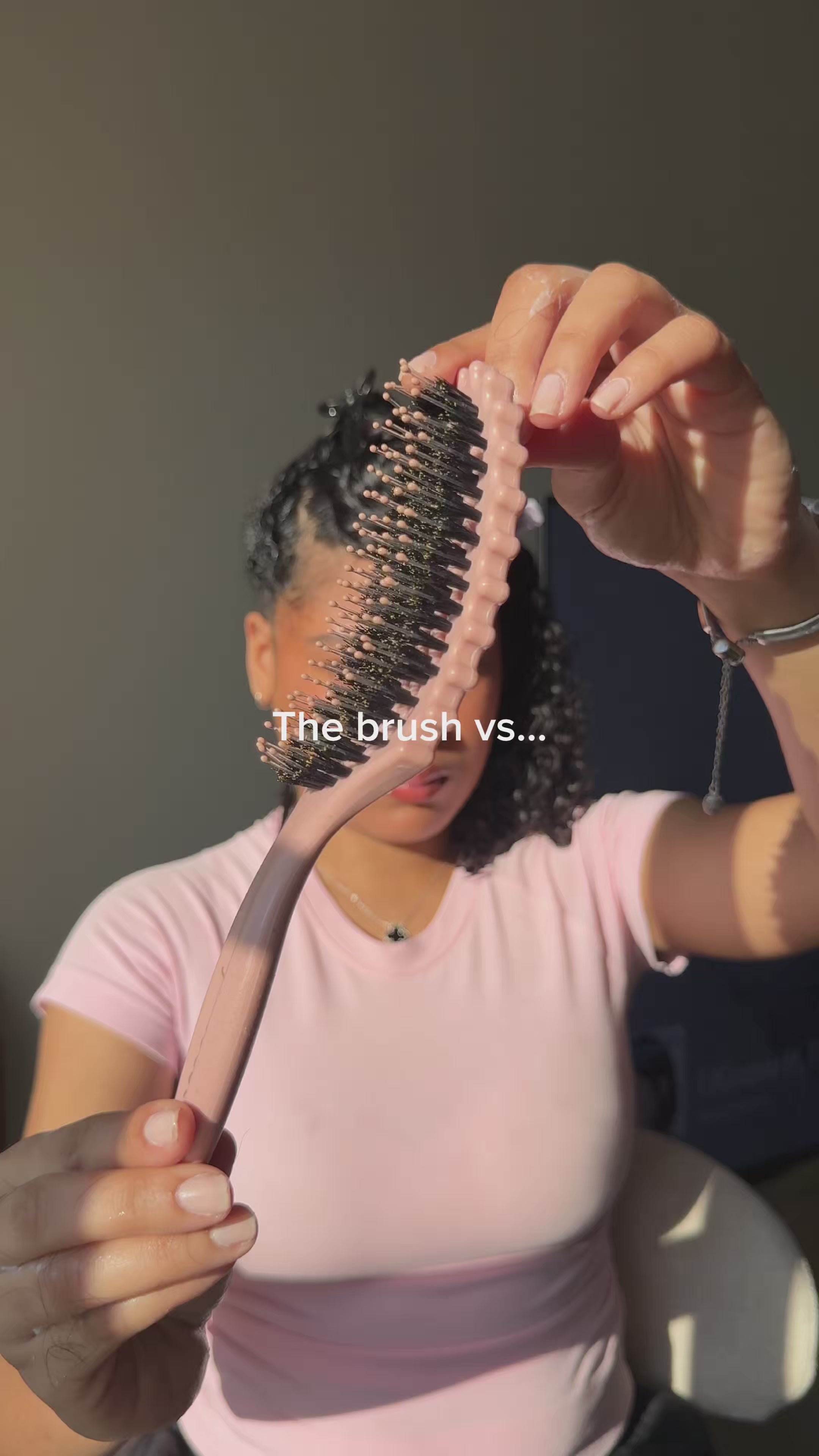3D Styling Brush for Curly & Coily Hair | Detangle, Defrizz & Define - Crystal