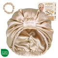 Mulberry Silk Bonnet 22 MOMME 6A Turban - Champagne