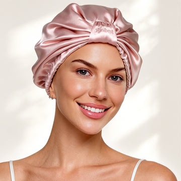 Mulberry Silk Bonnet 22 MOMME Classic Turban - Pink