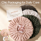 YANIBEST XL satin lined shower cap gift packaging box for premium daily hair care