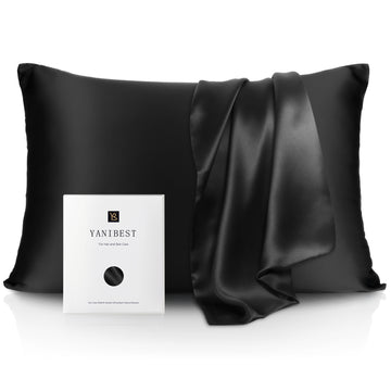 22 Momme Silk Luxury Pillowcase | Black