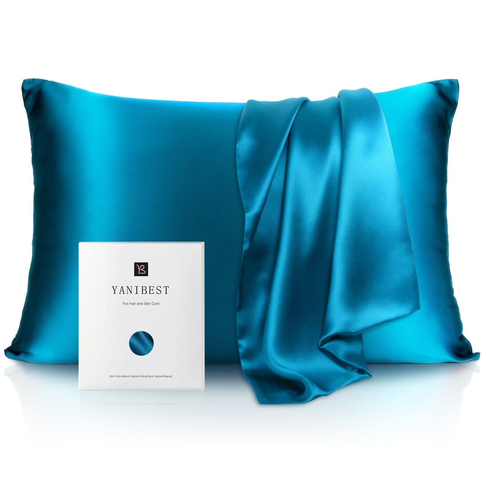 22 Momme Silk Luxury Pillowcase | Peacock Blue